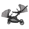 Prego 2223 Ibiza Plus Travel Sistem İkiz Bebek Arabası Gri