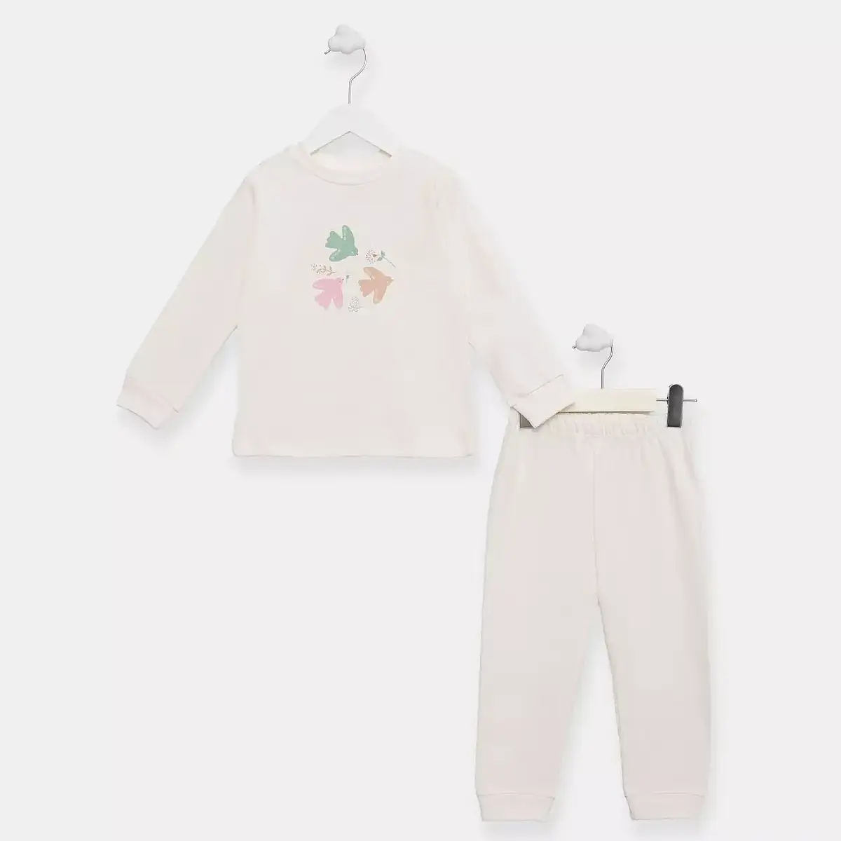 Ella Bonna Pijama Takımı Ekru