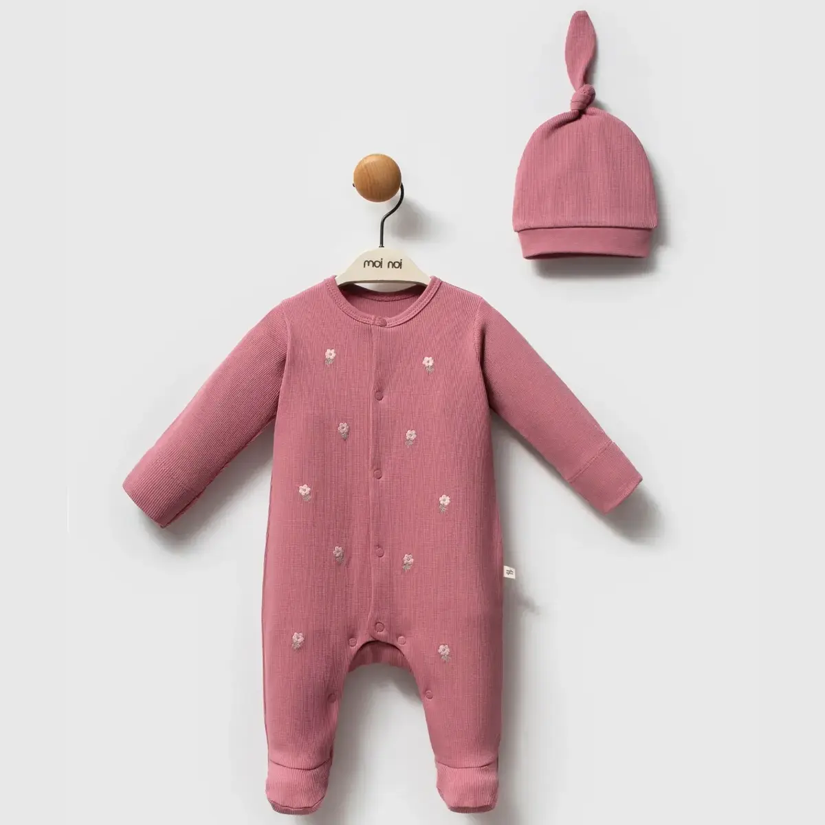 Moi Noi Tulum Şapka Takım Tea Mürdüm