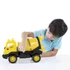 Dolu Çimento Kamyonu Pencereli Kutuda 42 Cm Sarı