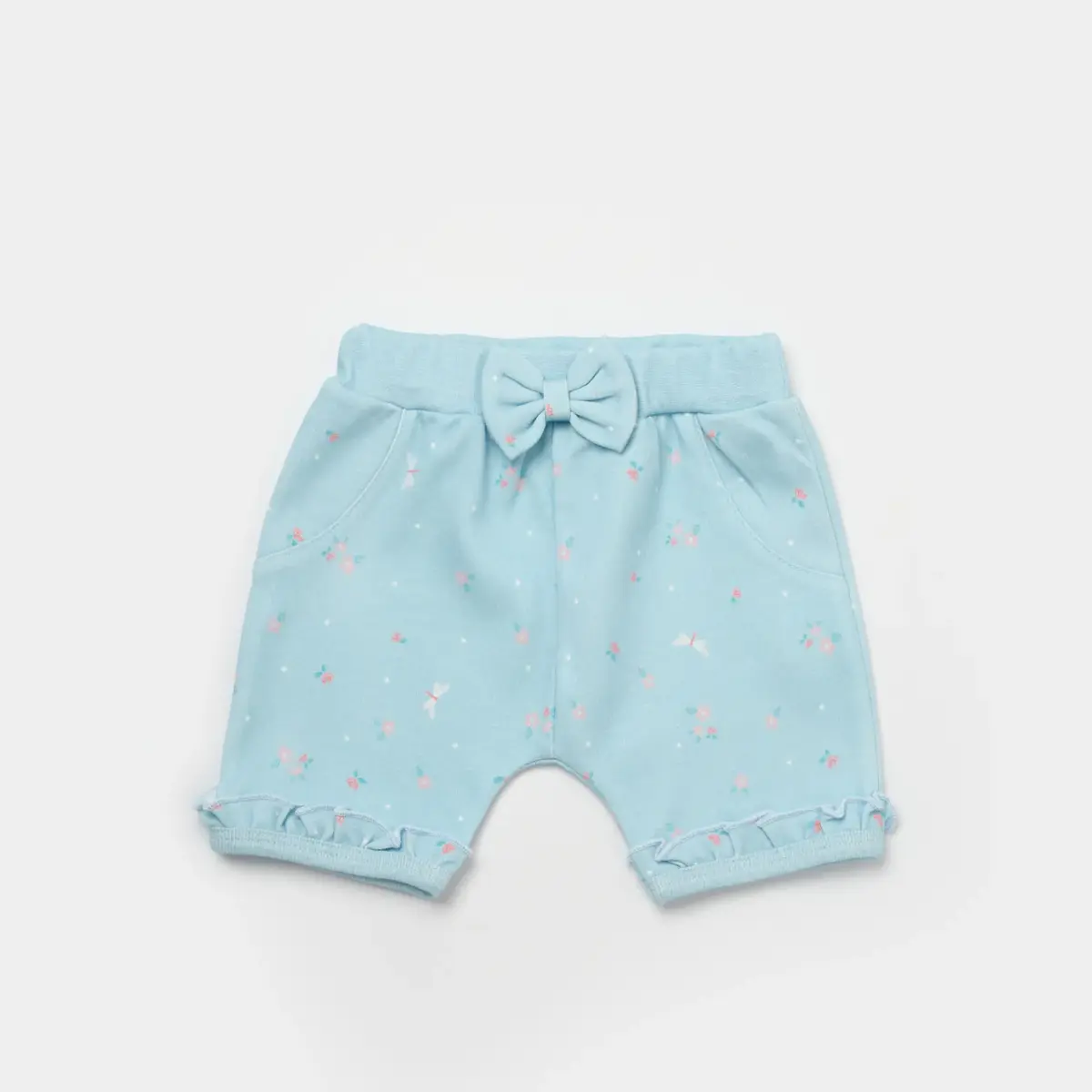 Bibaby Organik 2li Takım Şortlu Always Happy Gül Kurusu - Mint