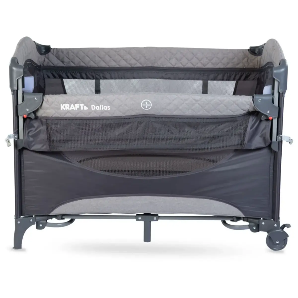 Kraft Dallas Anne Yanı Oyun Parkı Yatak Hediyeli 63x105 cm Black