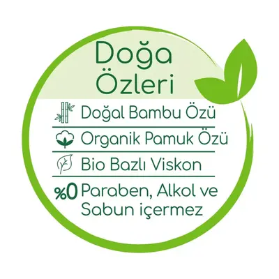 Bebem Natural Islak Mendil Pafümsüz 90lı