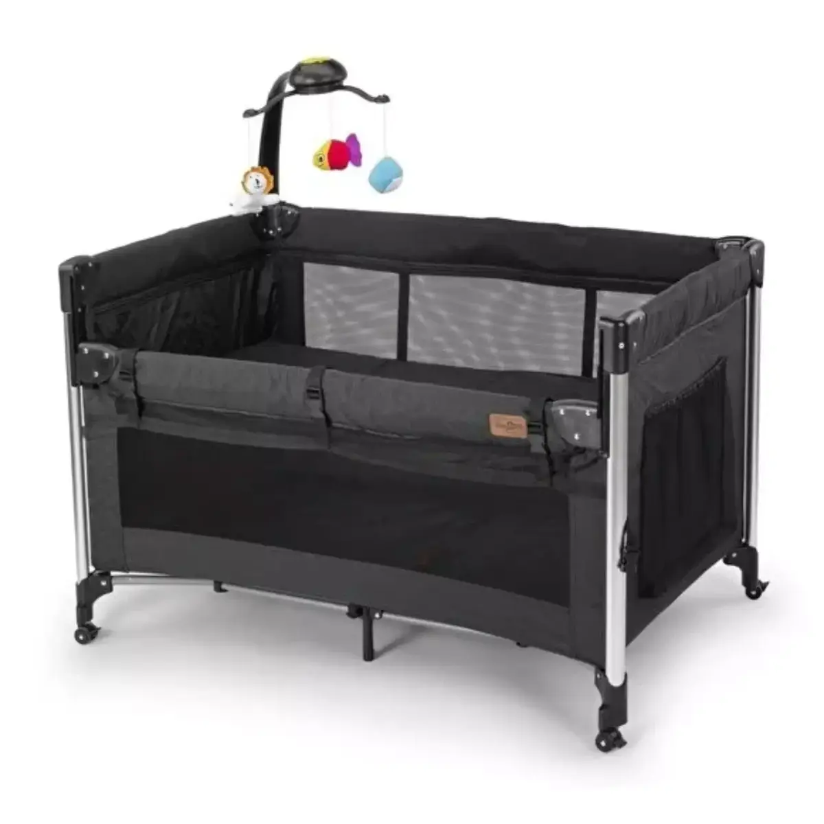 Baby2Go Luna Anne Yanı Oyun Parkı 70x110 cm Siyah