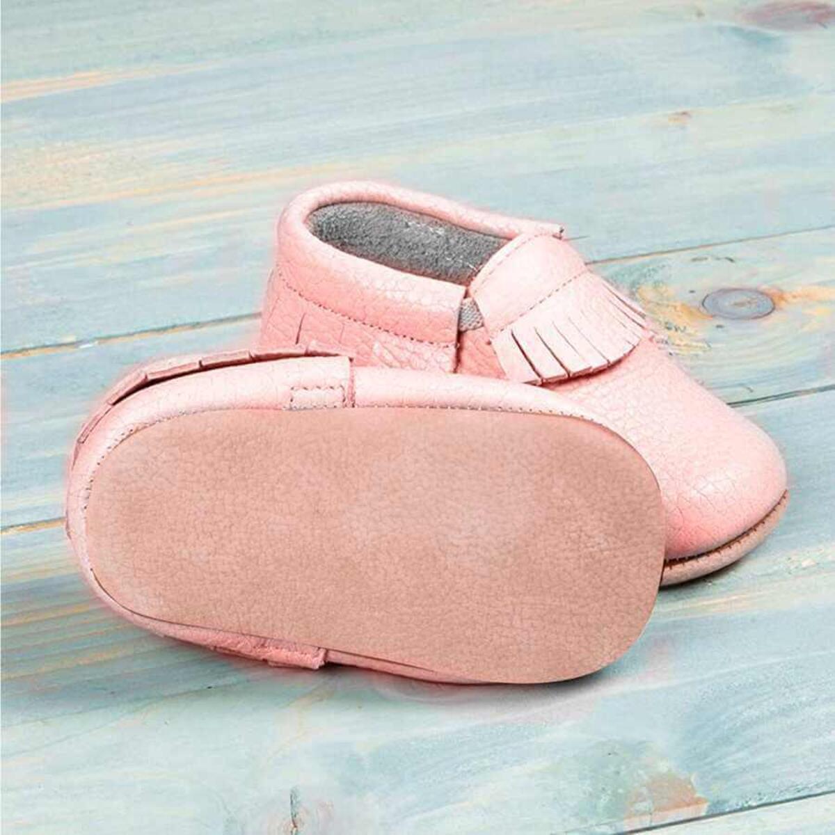 Ella Bonna Bebek Ayakkabısı Hakiki Deri Pembe