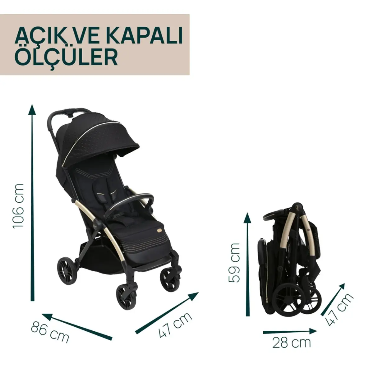 Chicco Goody XPlus Kabin Bebek Arabası Dark Shadow