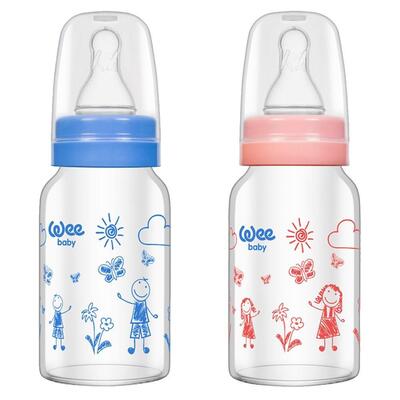 Wee Baby Isıya Dayanıklı Cam Biberon 120 ml