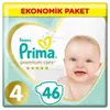 Prima Premium Care Bebek Bezi 4 Beden Maxi 9-14 Kg 46li Ekonomik Paket