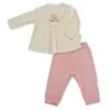 Bistyle 2li Takım Kadife I Love Mommy Pembe