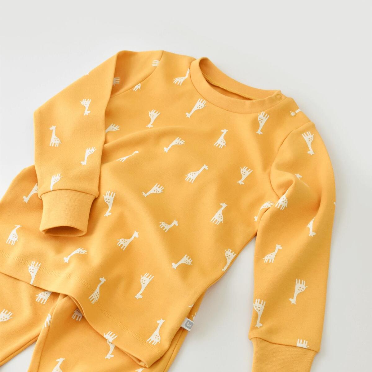 Bibaby Pijama Takımı Happy Graffe Hardal