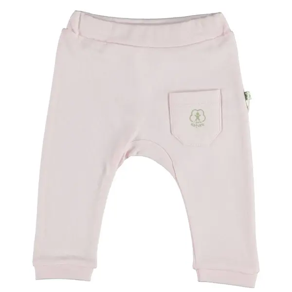 Bibaby Organik Pantolon Patiksiz Basic Nature Pembe