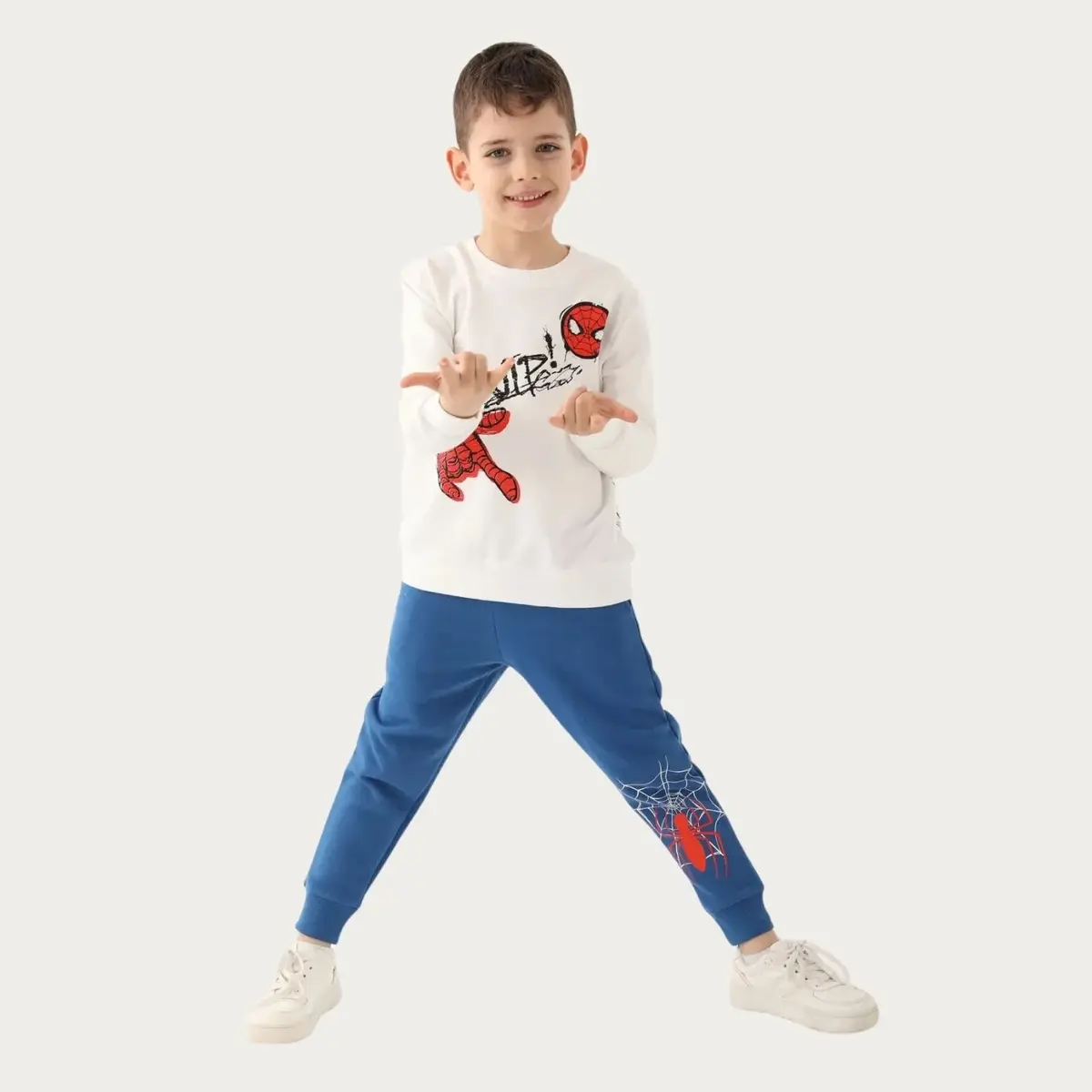 Spider-Man Eşofman Takımı Krem
