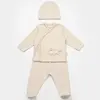 Bibaby Külot 3lü Canvas Flowers Boy Baby Latte
