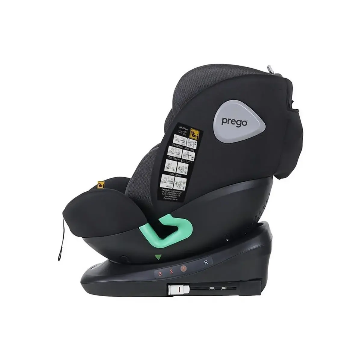 Prego Q9004 Tronfıx I-Size Oto Koltuğu Siyah