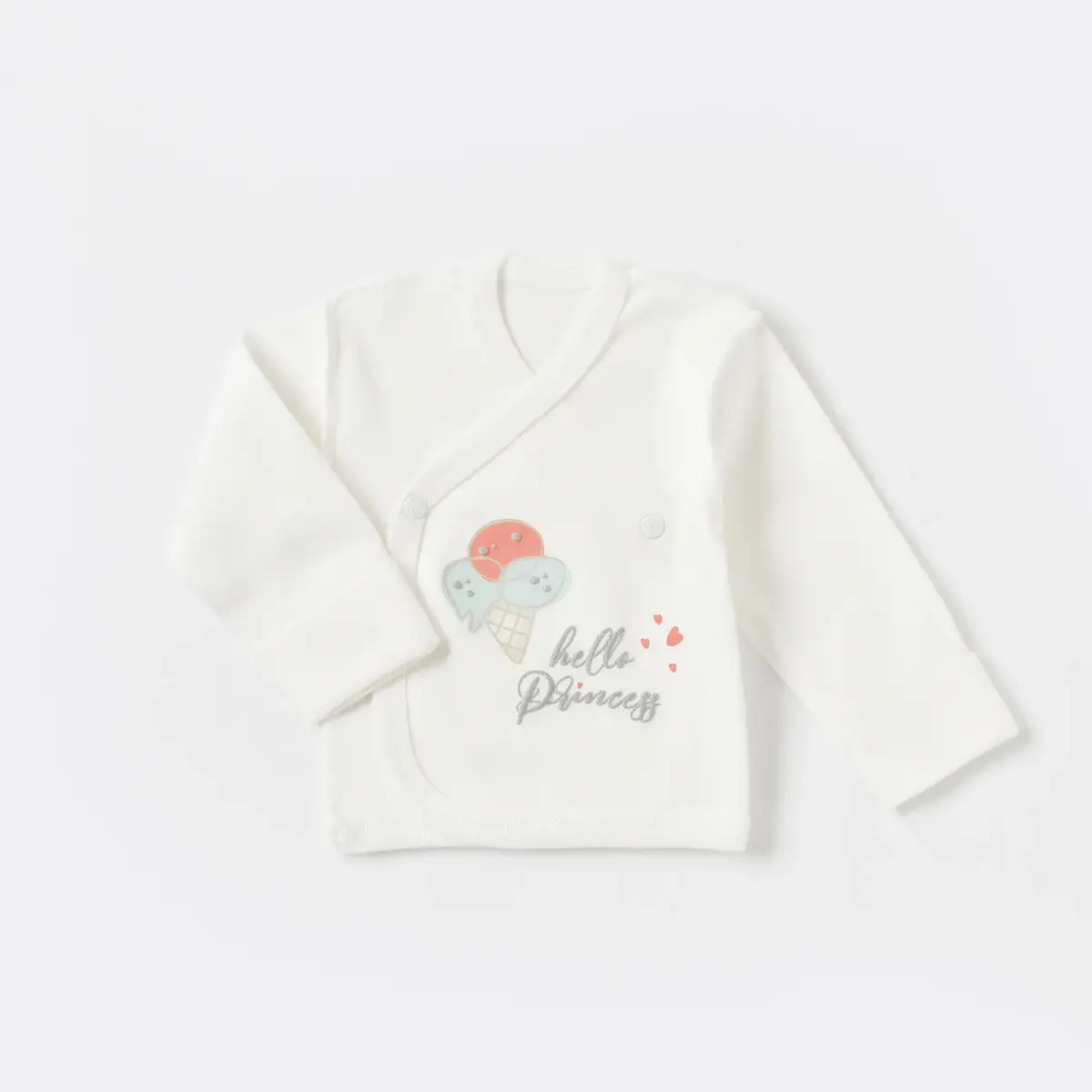 Bibaby Organik Zıbın Takımı Pretty Ears Bunny Prematüre Mint - Ekru