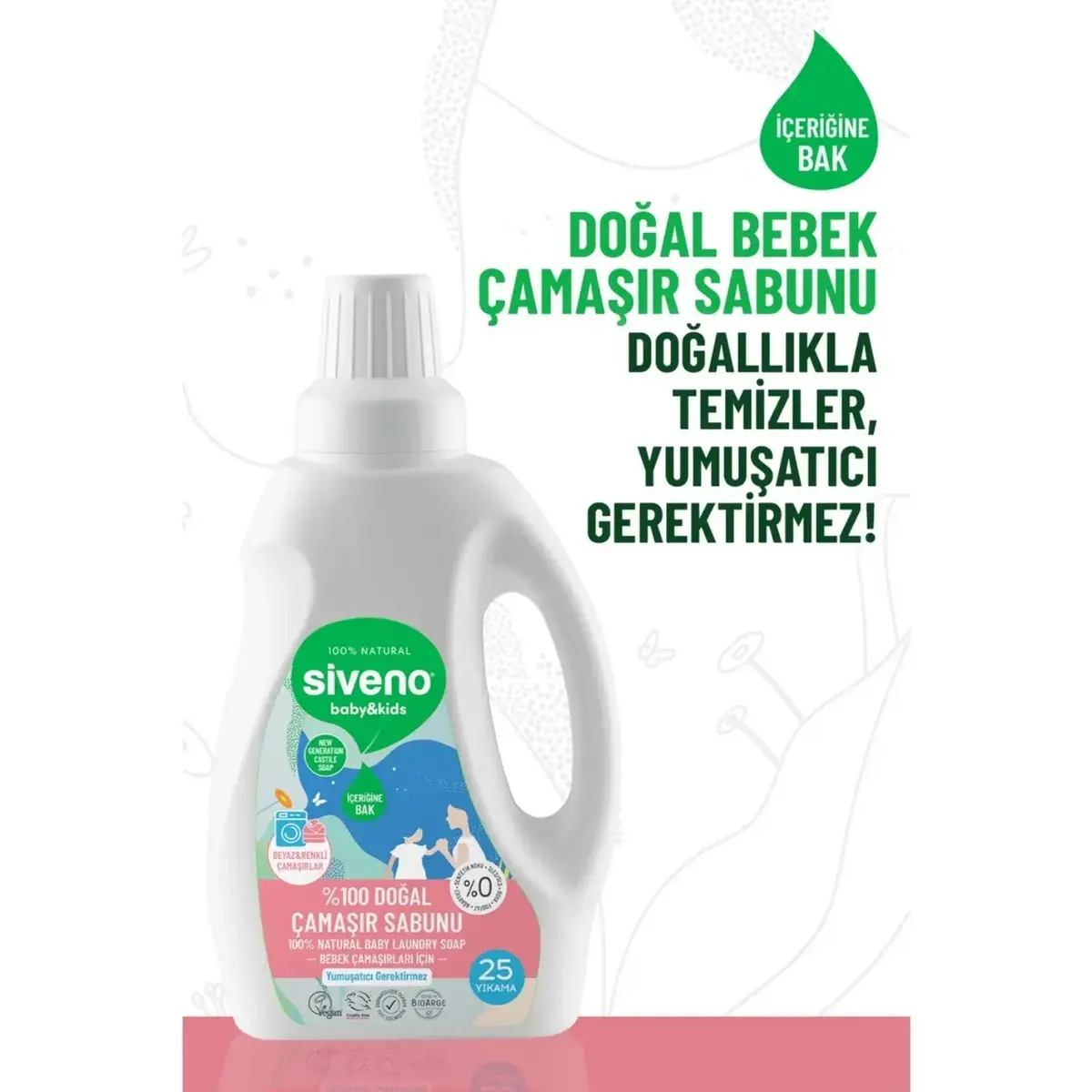 Siveno Baby Doğal Çamaşır Sabunu 750 ml x3