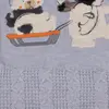 Mini Damla Battaniye Triko Kızaklı Mavi