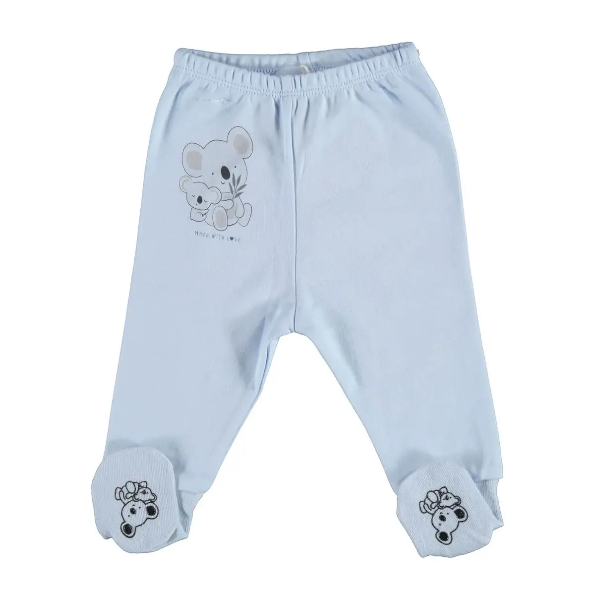 Bibaby Organik Çoraptolon Natural Mom Mavi