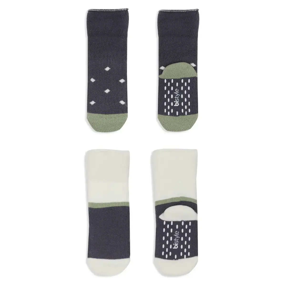 Bistyle Çorap Soket Havlu 2li Kaymaz Point Boy Antrasit