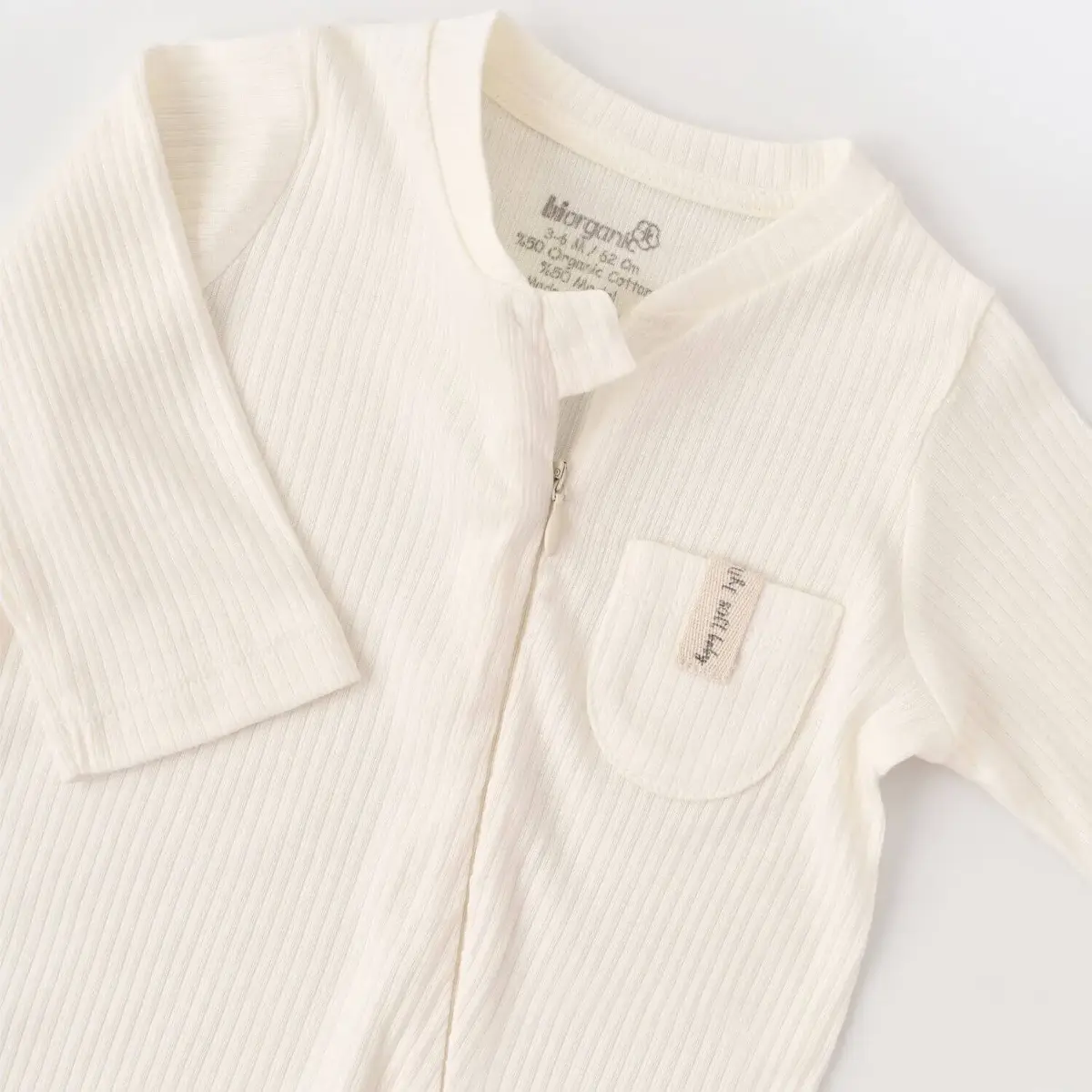 Bibaby Organik Tulum Patiksiz Soft Modal Ekru