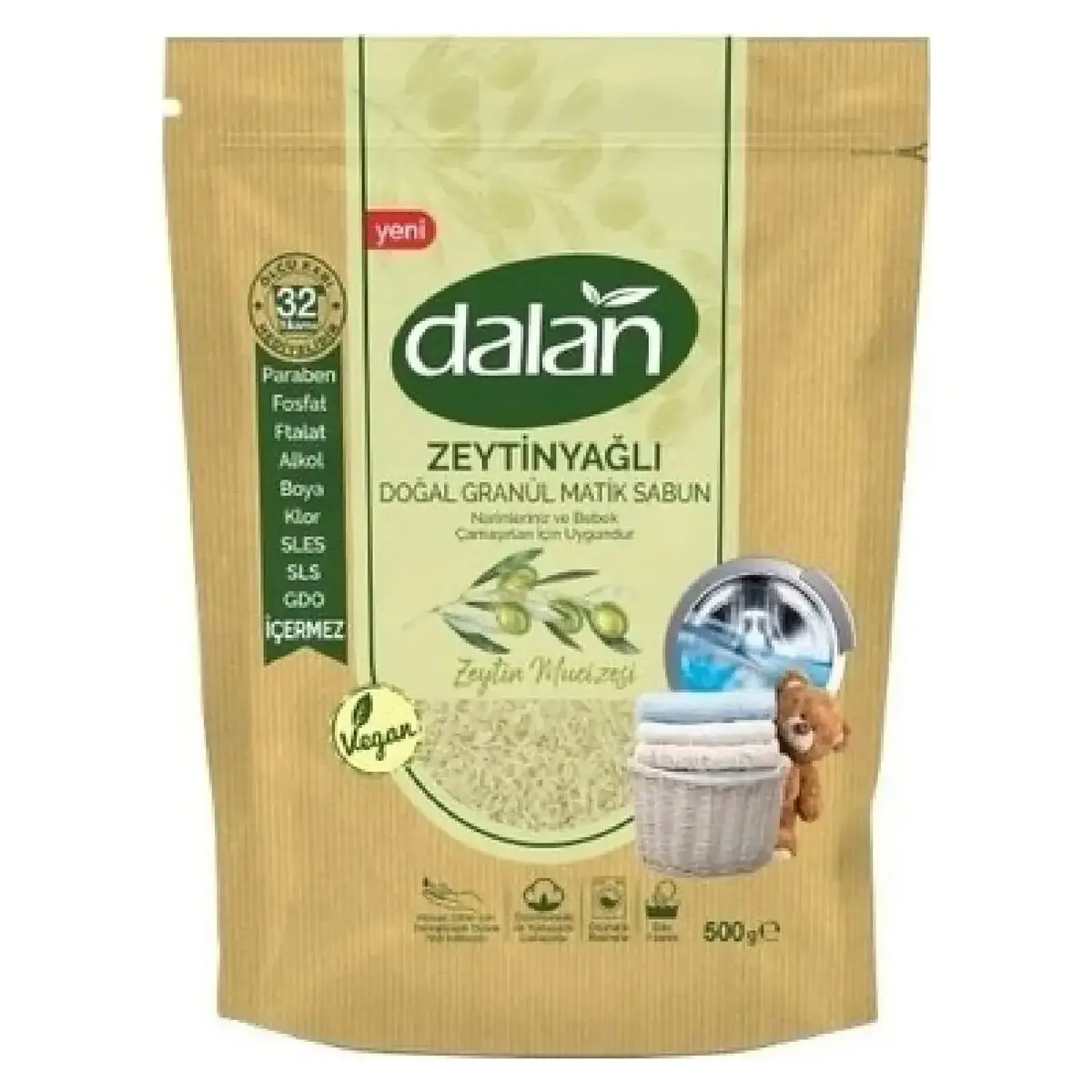 Dalan Doğal Granül Sabun Zeytinyağlı 500 gr
