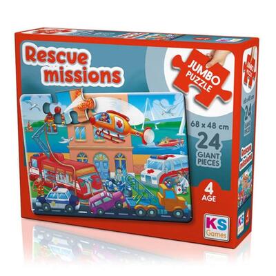 KS Games Rescue Missions Jumbo Puzzle 12 Parça