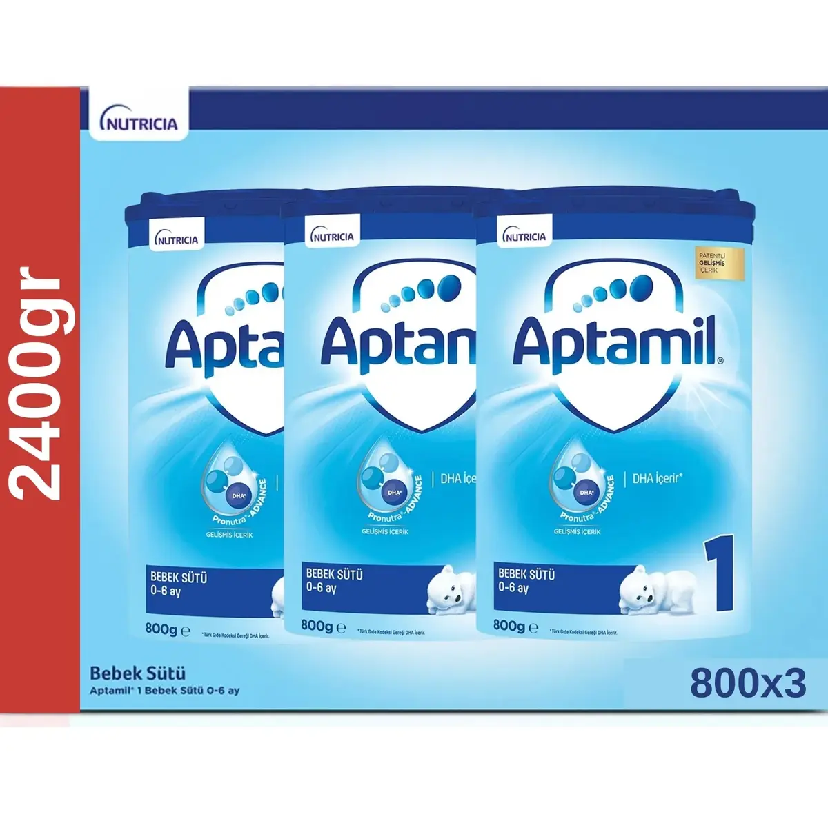 Aptamil 1 Devam Sütü 800 Gr x3