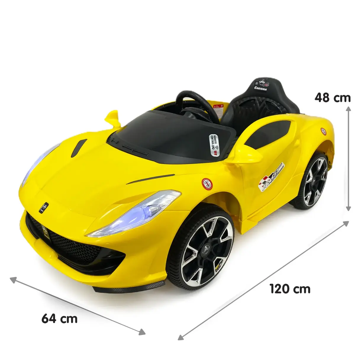 Carisma GT Akülü Araba Kumandalı 4*2 12 Volt Sarı