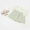 Bibaby Organik Elbise Tiny Birds Ekru - Yeşil