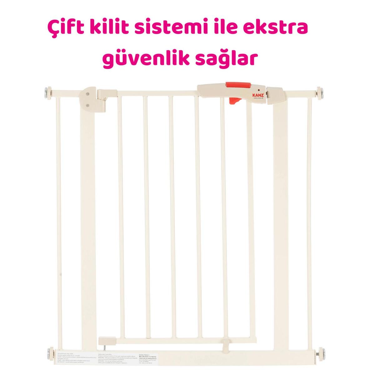 Kanz Safety Gate Güvenlik Kapısı 76 cm Krem