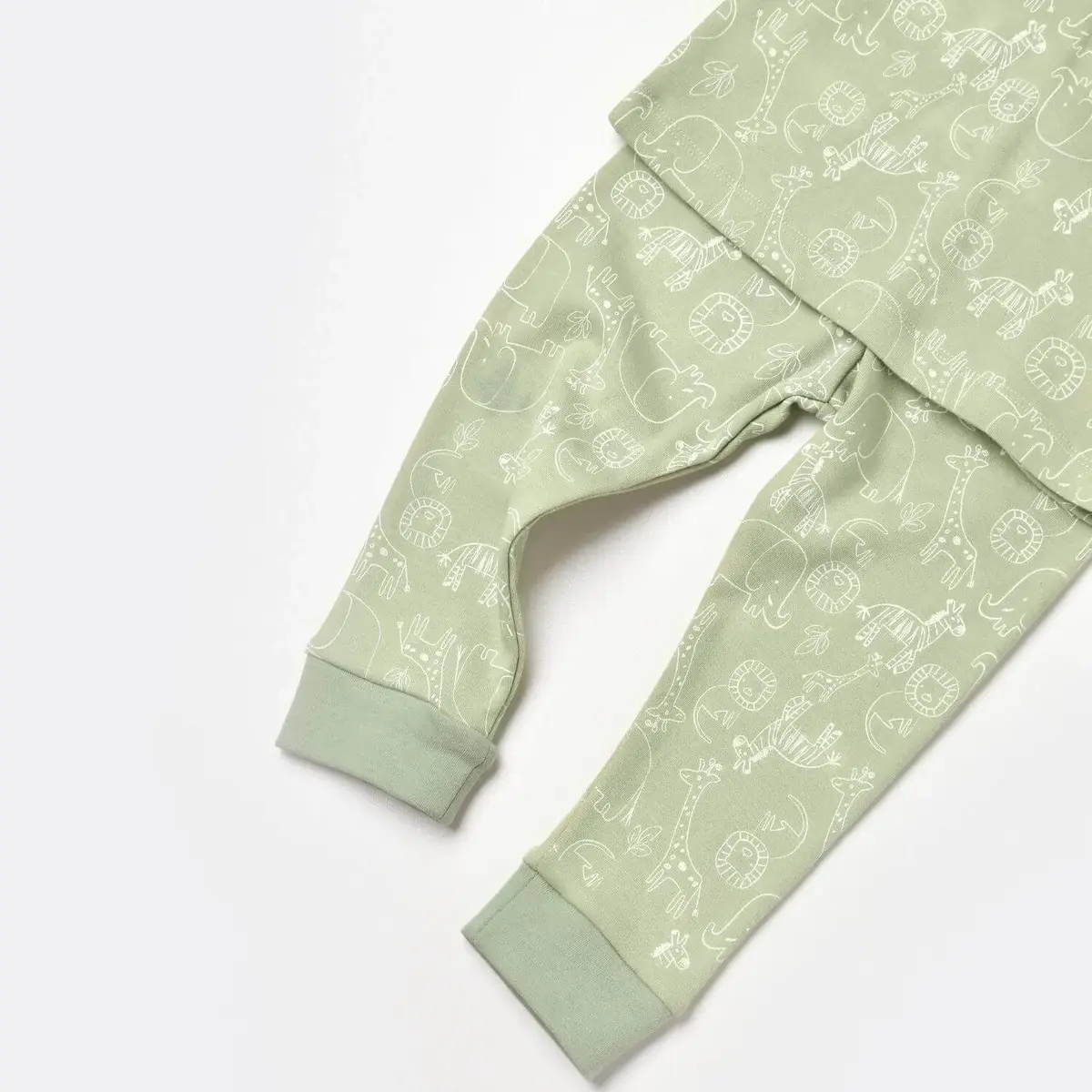 Bibaby Pijama Takımı Zoo Is Good Lime Cream