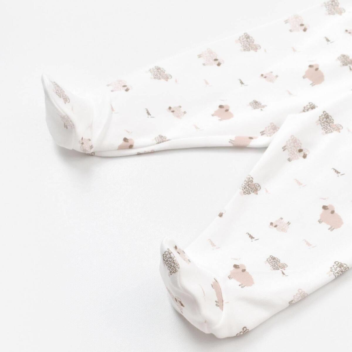 Bibaby Organik Zıbın Takımı 3lü Curly Sheep Bej