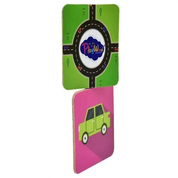 Playwood Eğitici Ahşap Hafıza Kartları Taşıtlar