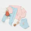 Bibaby Organik Hastane Çıkışı 5li Always Happy Gül Kurusu - Mint