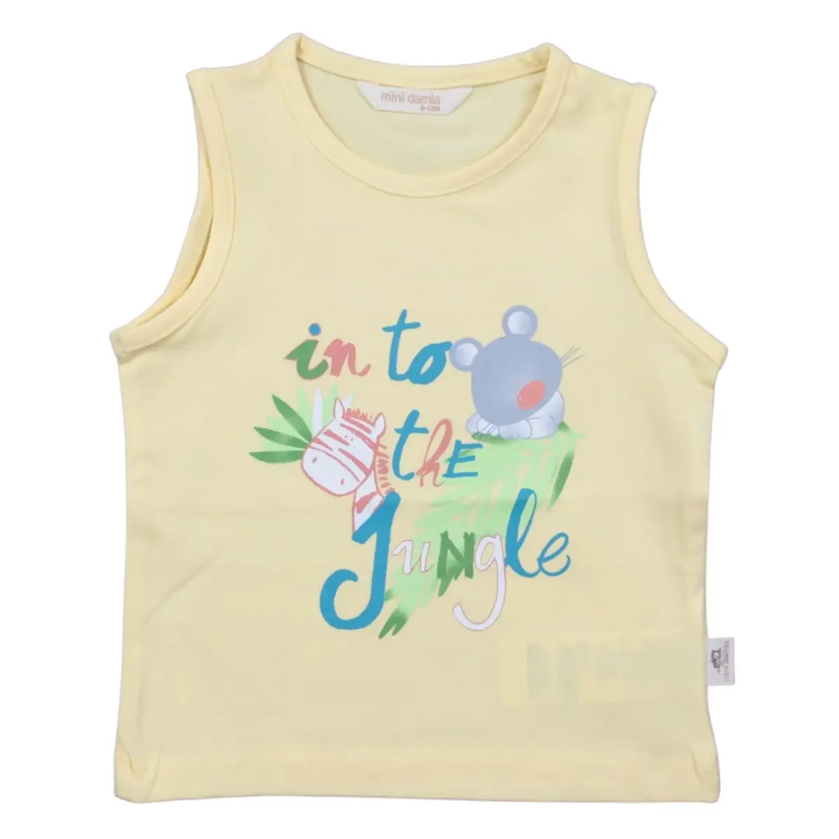 Mini Damla T-Shirt Kolsuz Jungle Sarı Mini Damla T-Shirt Kolsuz Jungle Sarı