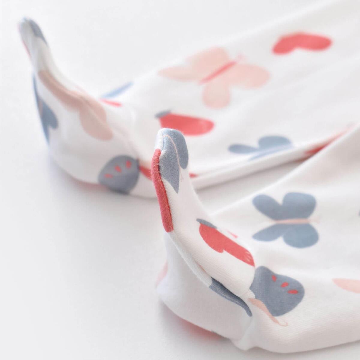 Bibaby Organik Zıbın Takımı Wild Flowers Coral