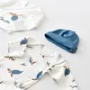 Bibaby Organik Zıbın Takımı Caretta In Live Prematüre Ekru - İndigo