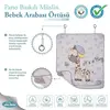 Sevi Bebe Müslin Bebek Arabası Örtüsü Pano Baskılı Zürafa
