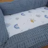 Bm Care Babynest Anne & Baba Yanı Yatağı Mavi Gökkuşağı