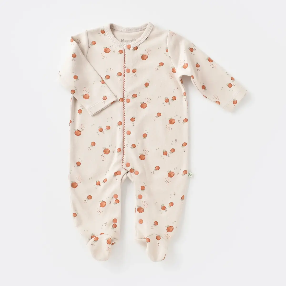 Bibaby Organik Tulum Takımı Tüllü Summer Fruit Prematüre Light Cream Caramel