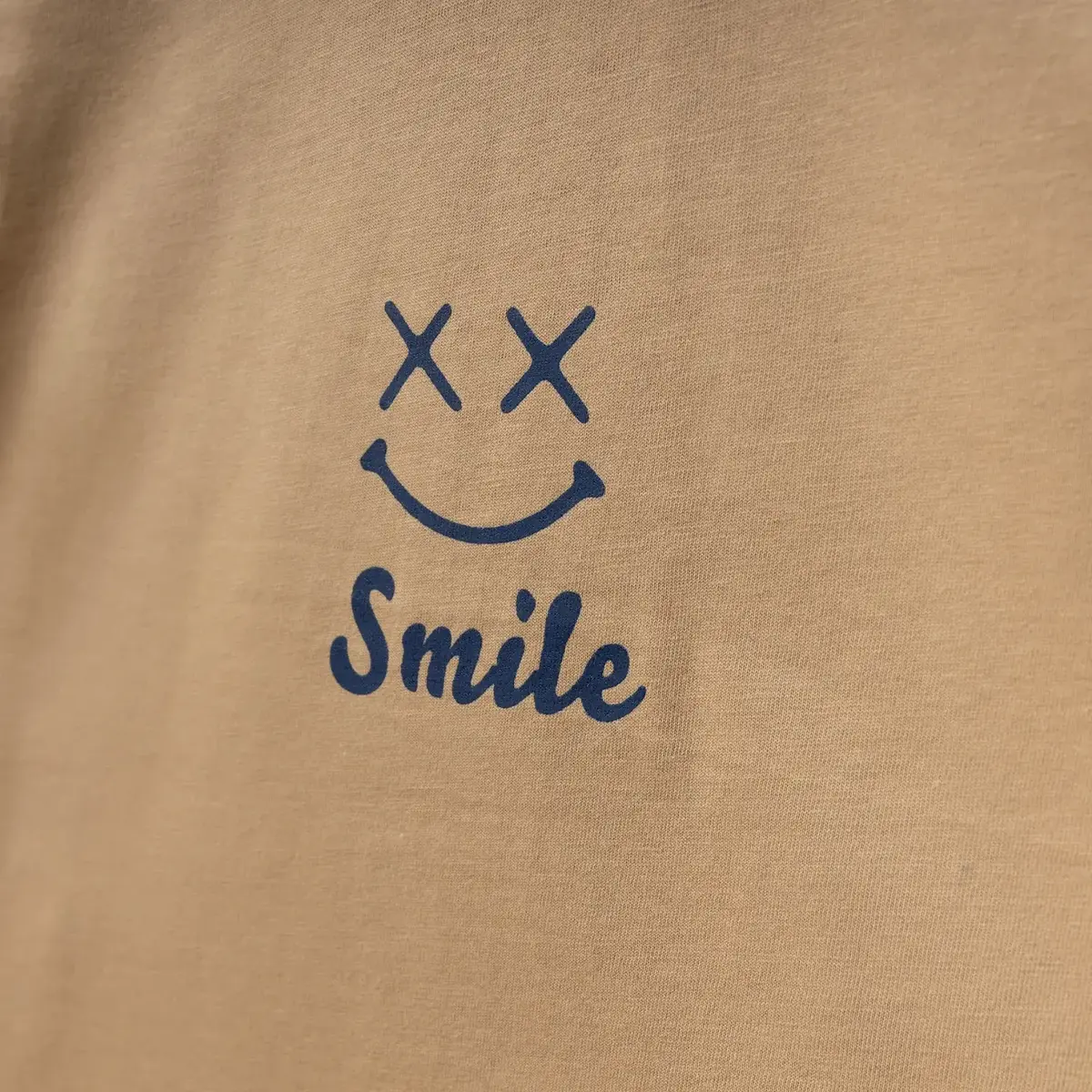Winimo T-Shirt Smile Baskılı Sütlü Kahve