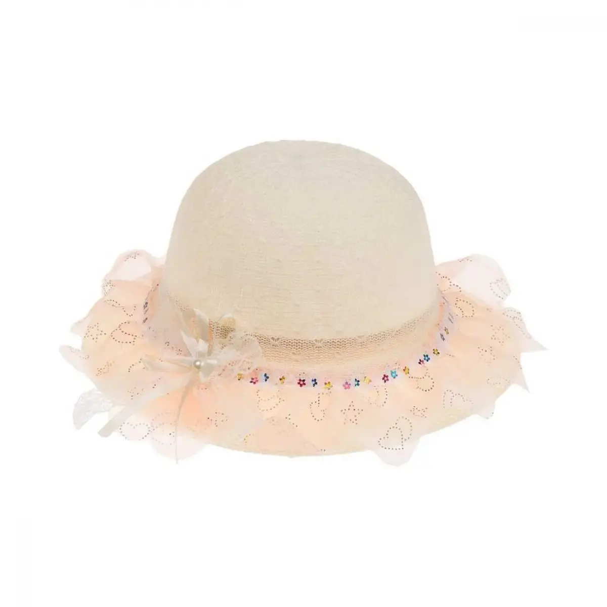 Kitti Şapka Merserize Çocuk Krem