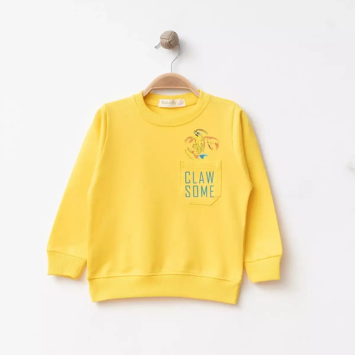 Bebolly Sweatshirt Claw Some Sarı