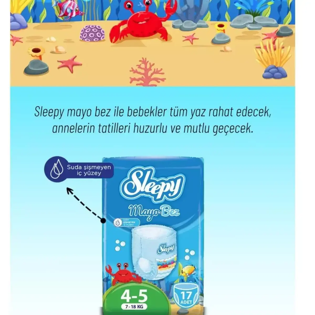 Sleepy Mayo Külot Bebek Bezi 5 Beden Junior 7 - 18 kg 17li