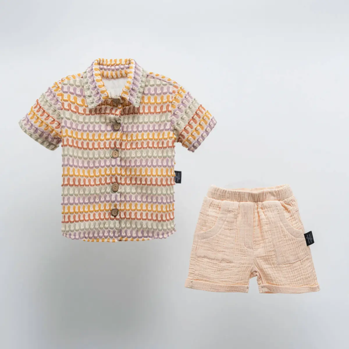 Moi Noi 2li Takım Gömlekli Bej