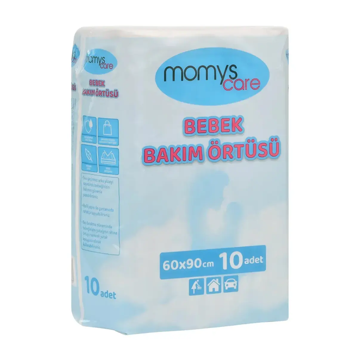 Momys Care Bebek Bakım Örtüsü 60*90 cm 10lu, Prima Premium Care Bebek Bezi 2 Beden Mini 4-8 Kg 60lı 