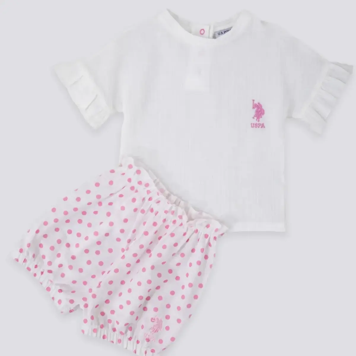 U.S. Polo 2li Takım T-Shirt Krem