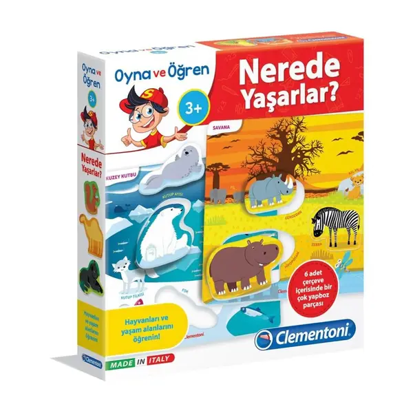 Clementoni Oyna ve Öğren Nerede Yaşarlar
