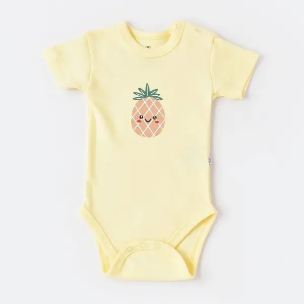 Bibaby Body Kısa Kol Summer Special Sarı