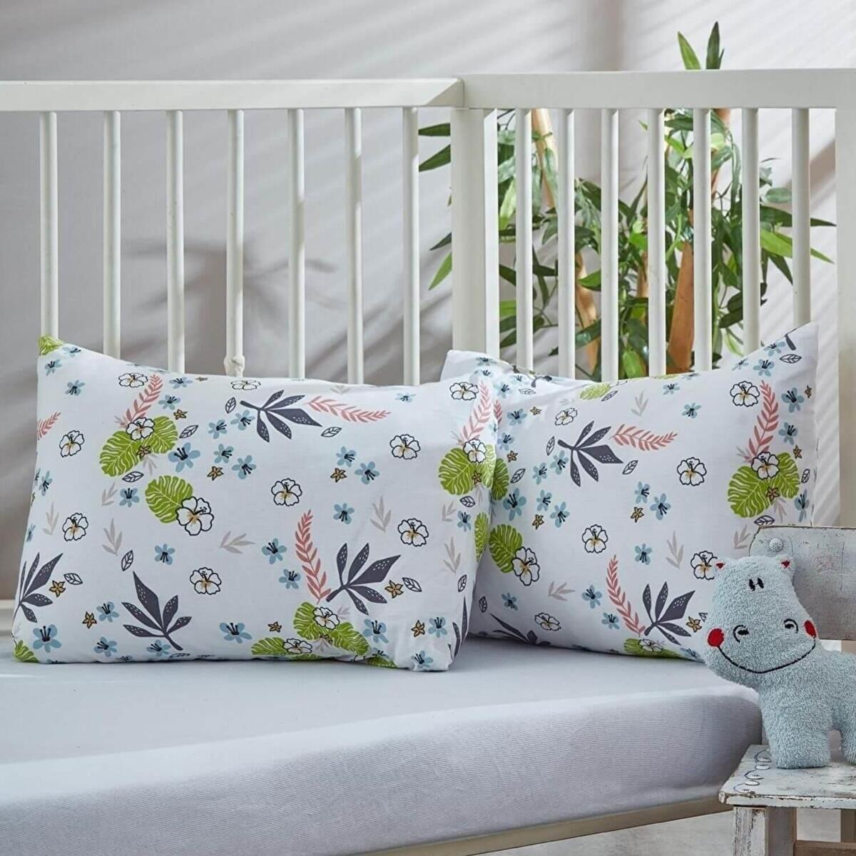 Penye Bebek Çarşaf Ve Yastık Kılıfı Jungle 60*120